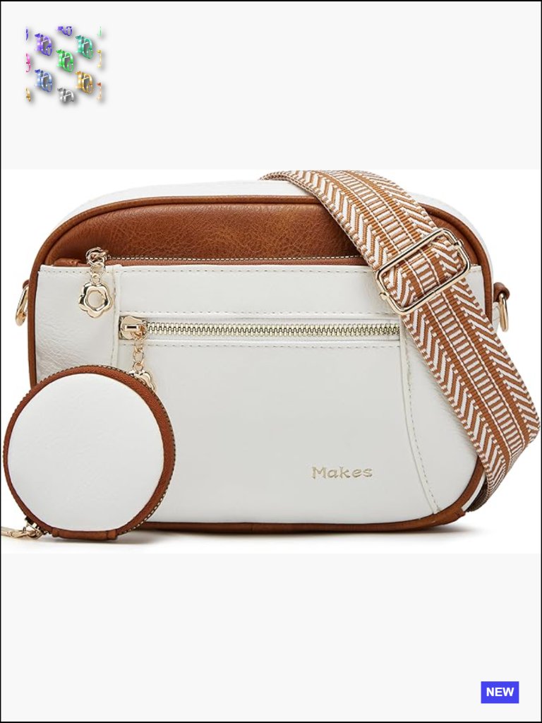 Crossbody Bag For Women Trendy Vegan Leather Adjustable Straps Gift